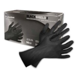 Black Shield8 Nitrile Disposable Gloves