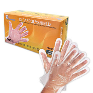Clearpolyshield Clear Poly Disposable Gloves (500/box)