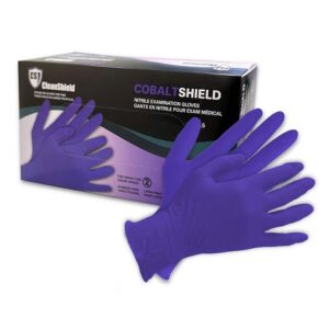 Cobalt Shield Blue Nitrile Examination Gloves