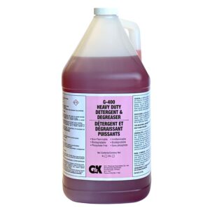 G-400 Heavy Duty Detergent and Degreaser - Red Liquid, 4L, No Added Fragrance