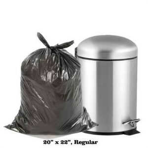 Black Garbage Bags 20 × 22 inch Regular (500 Bags/Case)