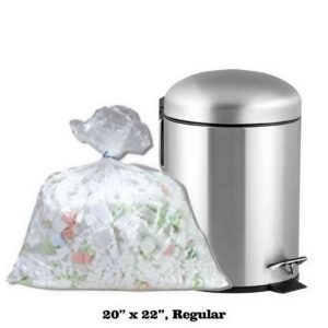 Clear Garbage Bags 20" x 22", Regular (500 pcs, 12x5/S)