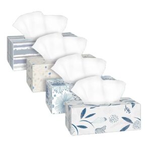 Facial Tissue 2-ply . 4 box set of 640 sheets (6/case)