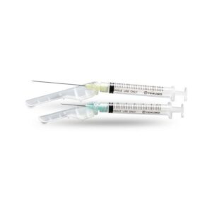 SYRINGE & NEEDLE HYPO 3CC 25G X 5/8IN SAFETY SURGUARD III BX/100