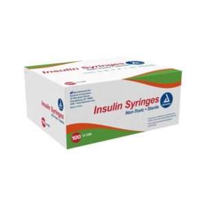 SYRINGE & NEEDLE INSULIN 1CC && 27G X 0.5IN BX/100