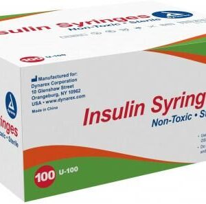 SYRINGE & NEEDLE INSULIN 1CC && 27G X 0.5IN BX/100