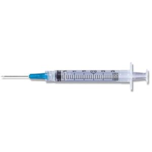 BD SYRINGE & NEEDLE HYPO 3CC 23 X 1IN && L/L BX/100