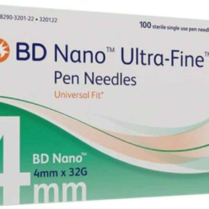 NEEDLE PEN INSULIN NANO ULTRA FINE && 4MM X 32G BX/100