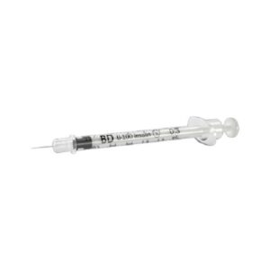 SYRINGE & NEEDLE INSULIN 3/10CC 8MM && 31X5/16IN ULTRA-FINE BX/100