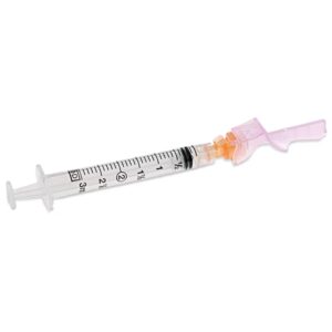 SYRINGE & NEEDLE 3CC 25G X 5/8IN && SAFETY ECLIPSE BX/50