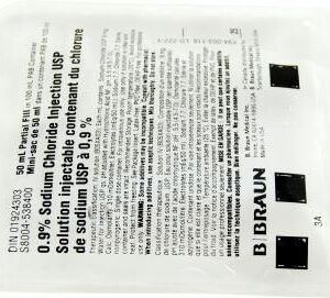 SOLUTION SALINE 0.9% NACL 50/100ML && INJ PAR ADD BAG PLST CA/84