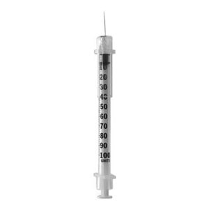 SYRINGE & NEEDLE INSULIN 3/10CC 29X 0.5IN SAFETYGLIDE BX/100