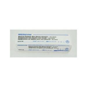Sponge Gauze, Non-Woven, 2″×2″, 4‑Ply, Non‑Sterile