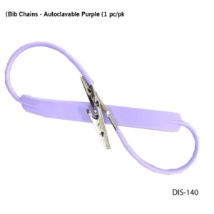 Bib Chains – Autoclavable Purple (1 pc/pk)