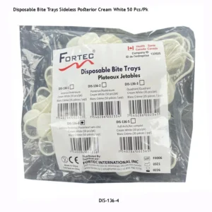 Bite Trays – Sideless Posterior (Cream White) (50 pc/pk)